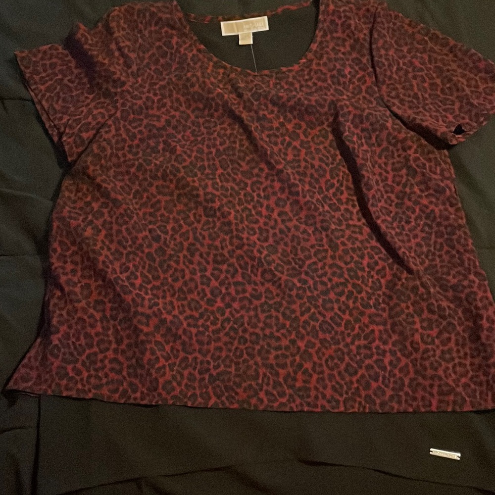 Red Michael Kors blouse